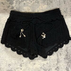 Surf Gypsy Black Knit Shorts